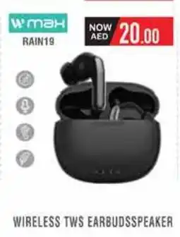 Safeer Market Wmax Wireless TWS Earbudsspeaker RAIN19 offer