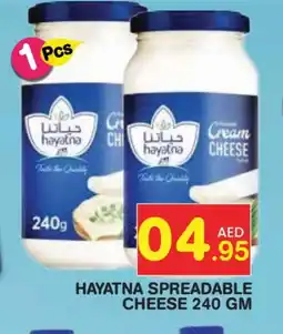 Baniyas Spike Hypermarket HAYATNA Cream Cheese offer