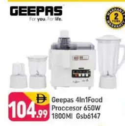 Shaklan GEEPAS Food Processor offer