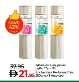 Lulu Hypermarket Enchanteur Talcum Powder offer