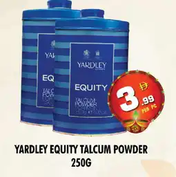 Night to Night Hypermarket YARDLEY Talcum Powder offer