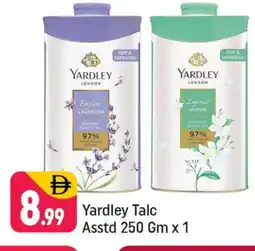 Shaklan YARDLEY Talcum Powder offer