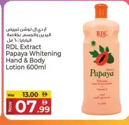 Kenz Hypermarket RDL Body Lotion & Cream offer