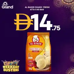 Grand Hyper Market Al baker chakki fresh atta bag offer
