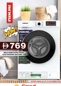 Grand Hyper Market NIKAI Washer / Dryer offer