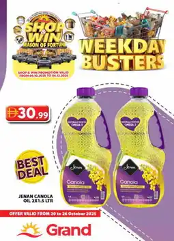 Grand Hyper Market JENAN Canola Oil offer