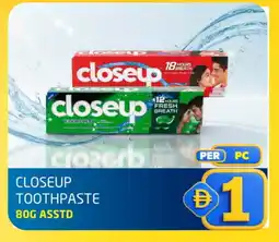 Delta Centre CLOSE UP Toothpaste offer