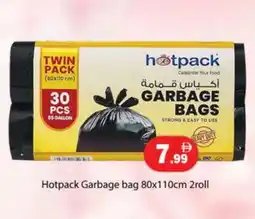 Gulf Hypermarket HOTPACK Garbage / Trash Bags offer