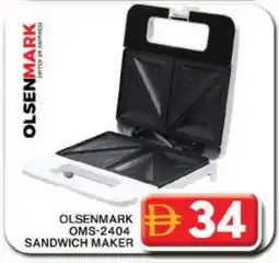 Grand Hyper Market OLSENMARK Sandwich Maker offer