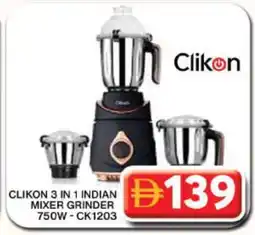 Grand Hyper Market CLIKON Mixer / Grinder offer