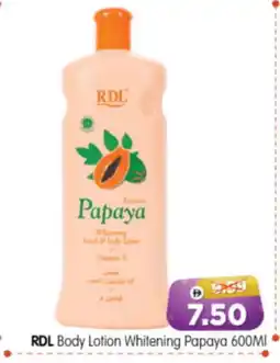 Al Madina Hypermarket RDL Body Lotion & Cream offer