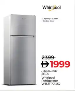 Lulu Hypermarket WHIRLPOOL Refrigerator offer