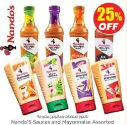 Nesto Nando's sauces and mayonnaise offer