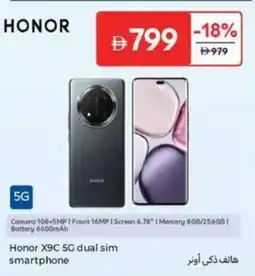 Carrefour Honor X9C 5G dual sim smartphone offer