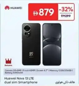 Carrefour Huawei Nova 13 LTE dual sim Smartphone offer