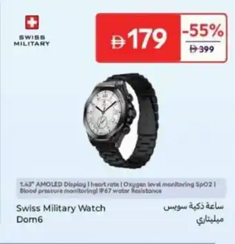 Carrefour Swiss Military Watch Dom6 offer