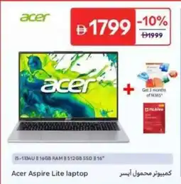 Carrefour Acer Aspire Lite Laptop offer