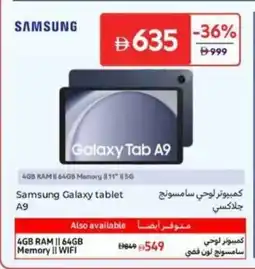 Carrefour Samsung Galaxy Tablet A9 offer