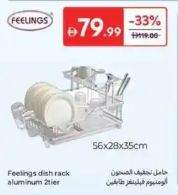Carrefour Feelings Dish Rack aluminum 2 tier offer