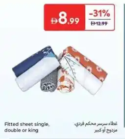 Carrefour Fitted Sheet Single, Double or King offer