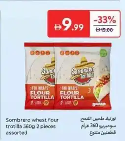 Carrefour Sombrero whest flour trotilla assorted offer