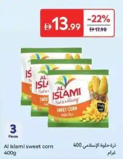 Carrefour Al Islami sweet corn offer