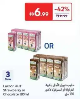 Carrefour Lacnor UHT Strawberry or Chocolate offer