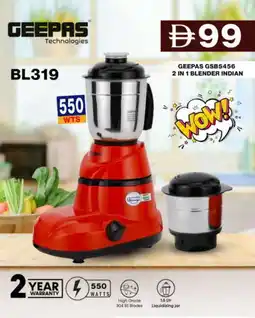 Grand Hyper Market GEEPAS Mixer / Grinder offer