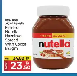 Kenz Hypermarket NUTELLA Chocolate Spread offer