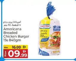 Kenz Hypermarket AMERICANA Chicken Burger offer