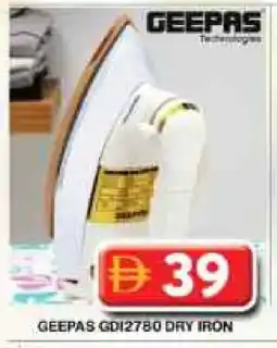 Grand Hyper Market GEEPAS Ironbox offer