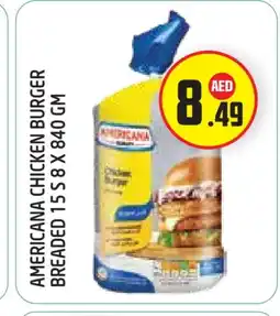 Baniyas Spike Hypermarket AMERICANA Chicken Burger offer