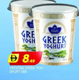 Al Madina HAYATNA Greek Yoghurt offer