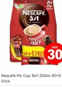 Nesto Nescafe my cup 3in1 20gm 30+5 stick offer