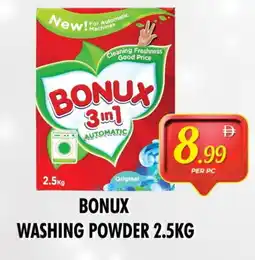Night to Night Hypermarket BONUX Detergent offer
