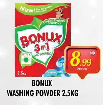 Night to Night Hypermarket BONUX Detergent offer