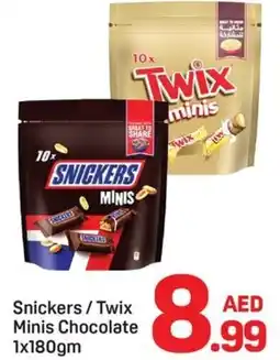 Day To Day Snickers / Twix Minis Chocolate offer