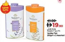 Lulu Hypermarket Yardley Talc Assorted offer