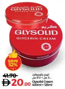 Lulu Hypermarket Glysolid Cream offer