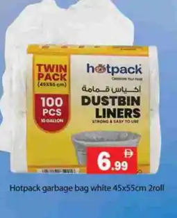 Gulf Hypermarket HOTPACK Garbage / Trash Bags offer