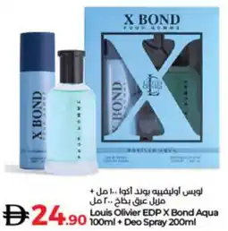 Lulu Hypermarket Louis Olivier EDP X Bond Aqua + Deo Spray offer