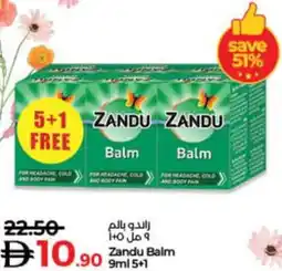 Lulu Hypermarket Zandu Balm offer