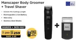 Lulu Hypermarket Manscaper Body Groomer + Travel Shaver offer