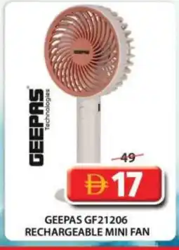 Grand Hyper Market GEEPAS Fan offer