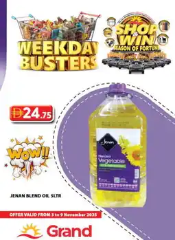 Grand Hyper Market JENAN Vegetable Oil offer