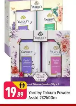 Shaklan YARDLEY Talcum Powder offer