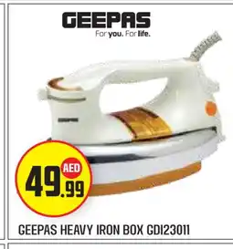 Baniyas Spike Hypermarket GEEPAS Ironbox offer