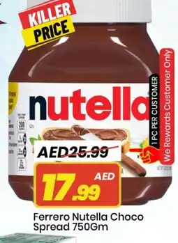 Mark & Save NUTELLA Chocolate Spread offer