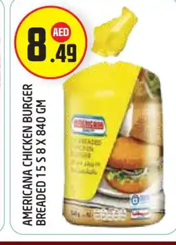 Baniyas Spike Hypermarket AMERICANA Chicken Burger offer