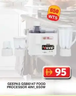 Grand Hyper Market GEEPAS Food Processor offer